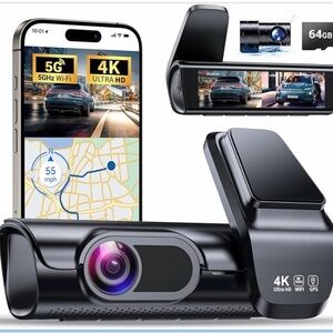 4K Ultra HD Dash Cam with WiFi and GPS